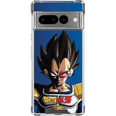 Dragon Ball Z Vegeta Portrait Google Pixel 7 Pro Clear Case